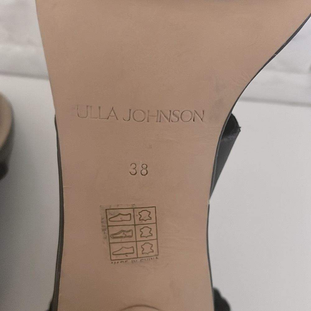 NEW Ulla Johnson Elvie Rope High Strappy Heel Sandal in Noir Size 38 US 7.5 - Picture 14 of 15